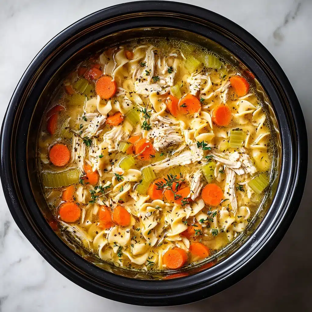 Crockpot Chicken Noodle Soup Recipe - Recipe Image