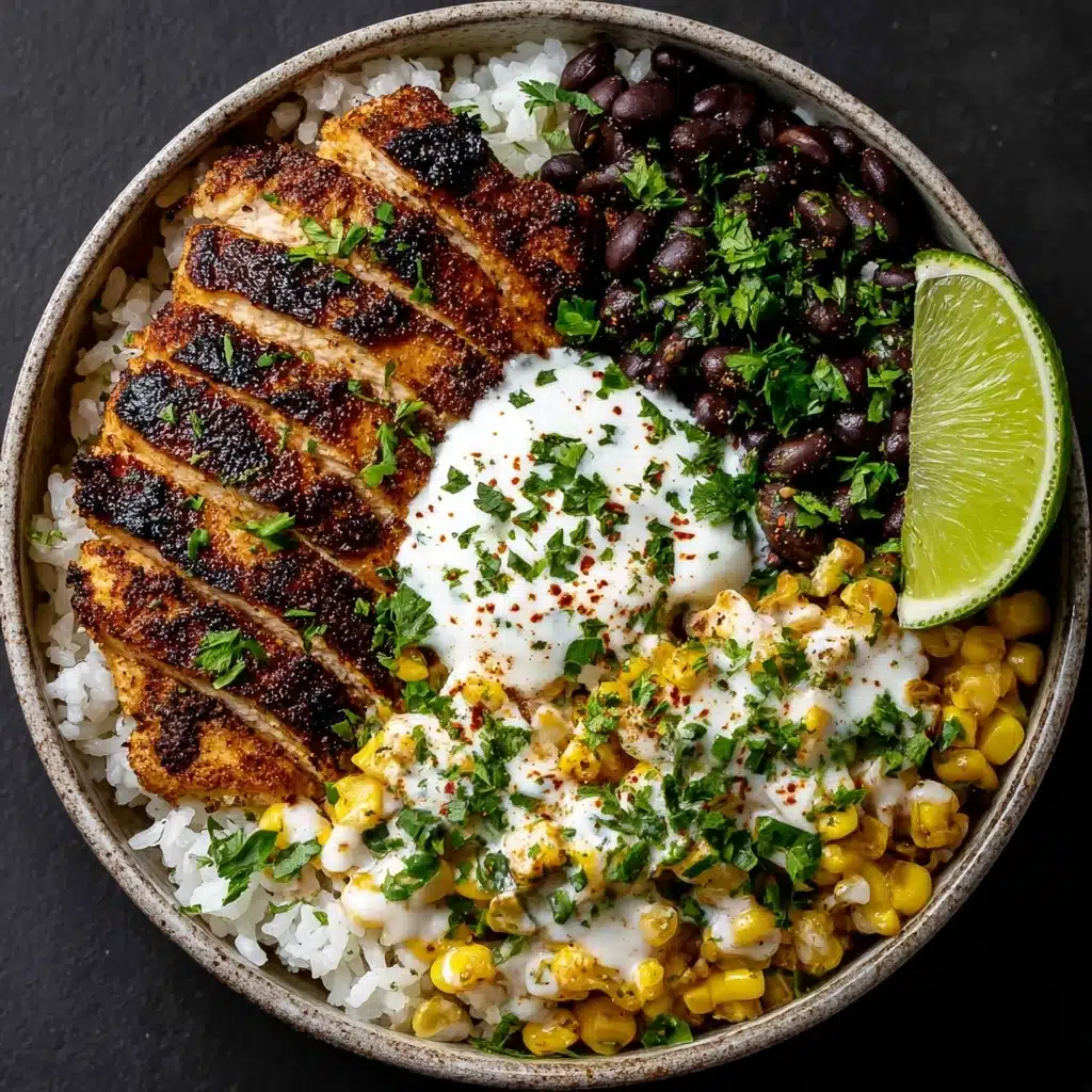 Mexican Street Corn Chicken Rice Bowl Recipe