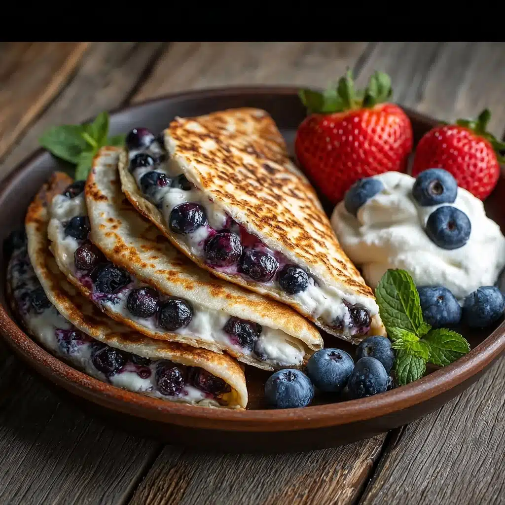 Blueberry Breakfast Quesadillas Recipe - Recipe Image