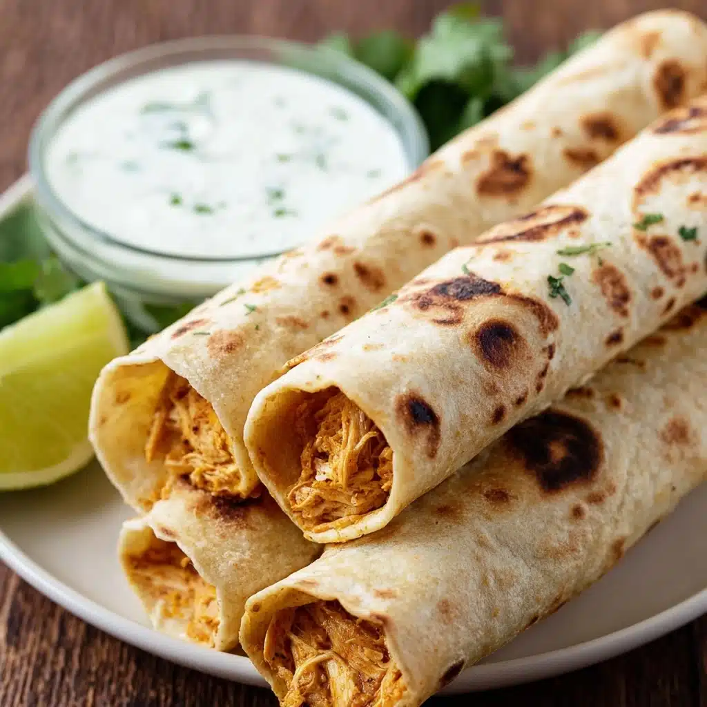 Oven Baked Chicken Taquitos Recipe - Recipe Image
