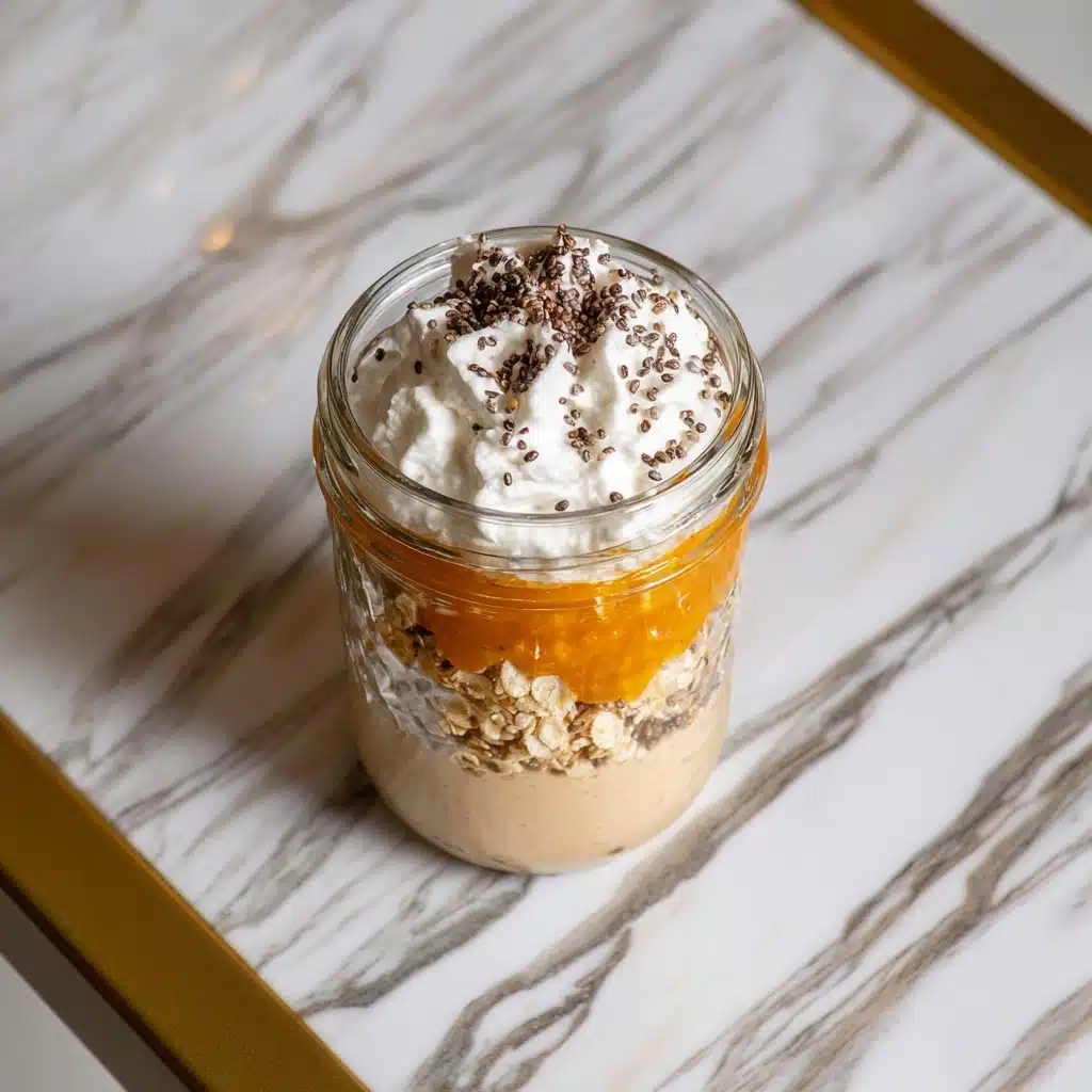 Pumpkin Cheesecake Overnight Oats Recipe - Recipe Image