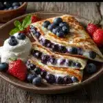 Blueberry Breakfast Quesadillas Recipe