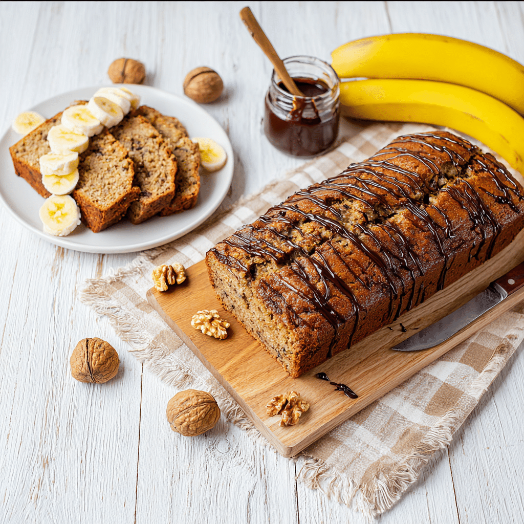 Easy Moist Banana Bread Recipe - Recipe Image