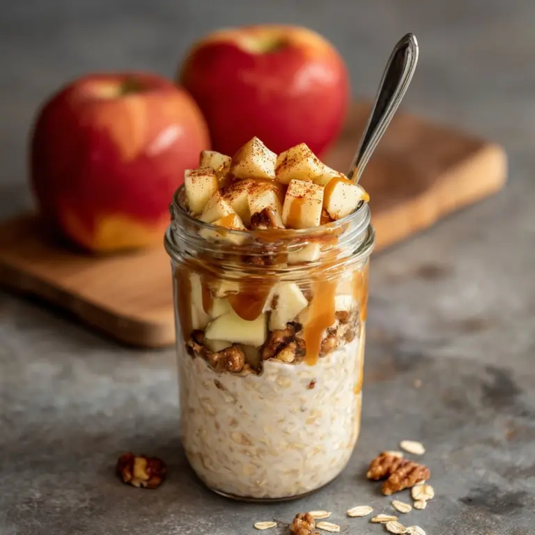 Apple Cinnamon Overnight Oats Recipe