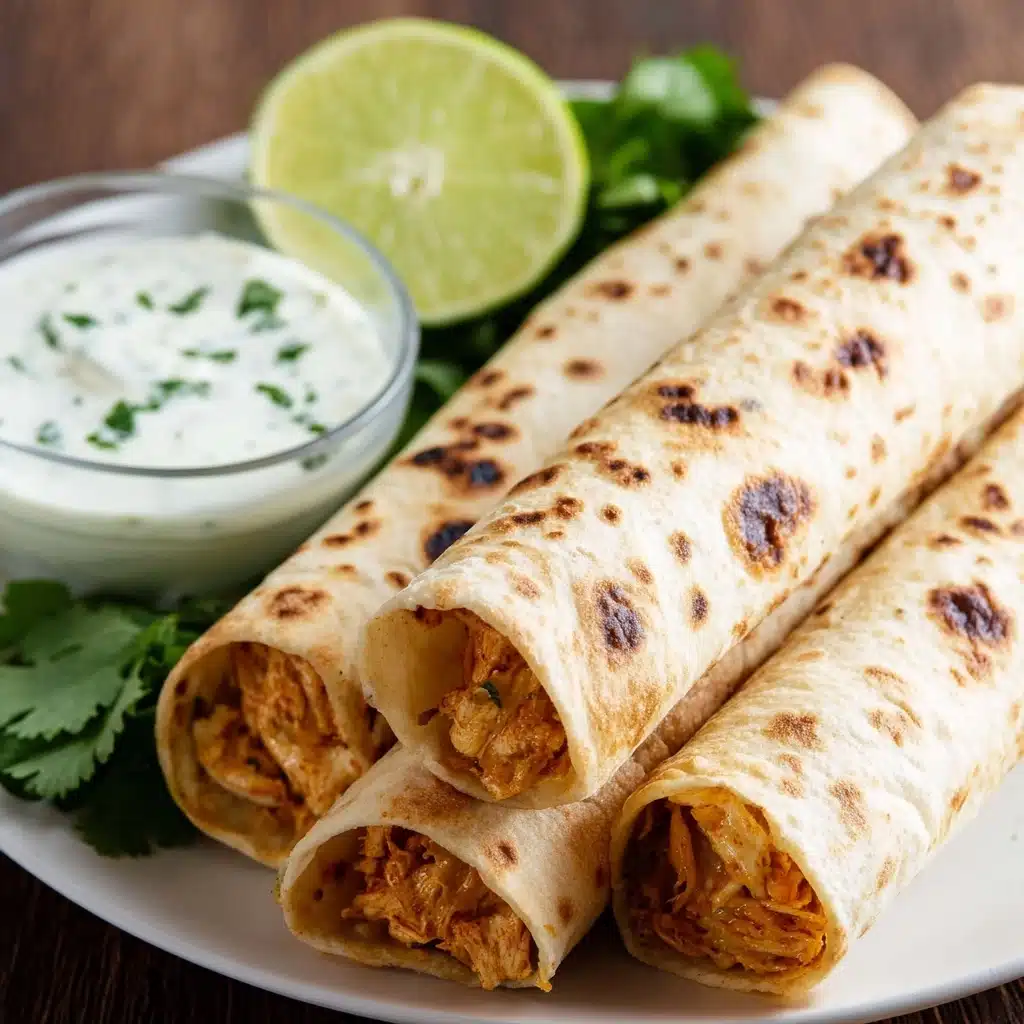 Oven Baked Chicken Taquitos Recipe - Recipe Image