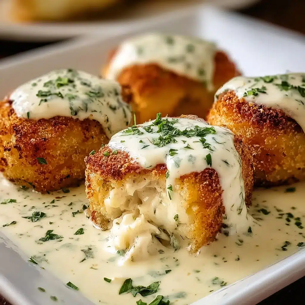 Chicken Pillows with Creamy Parmesan Sauce for Cozy Nights Recipe