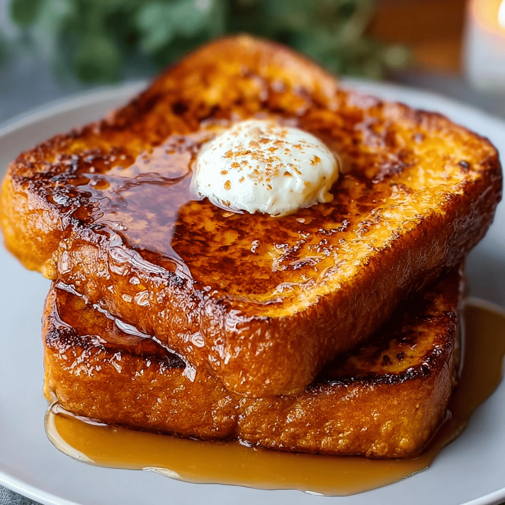 Pumpkin French Toast Breakfast Recipe - Recipe Image