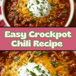 Easy Crockpot Chili Recipe