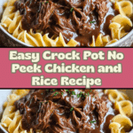 Crock Pot No Peek Chicken with Rice Recipe