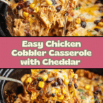 Easy Chicken Cobbler Dinner Casserole Recipe
