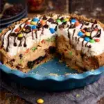 Monster Cookie Peanut Butter Cheesecake Pie Recipe