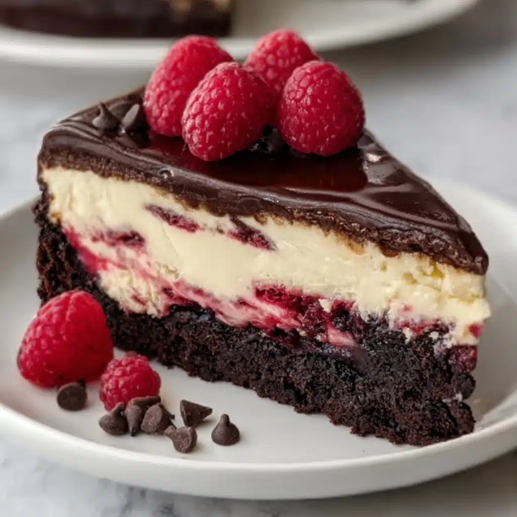 Dark Chocolate Raspberry Cheesecake Recipe - Recipe Image