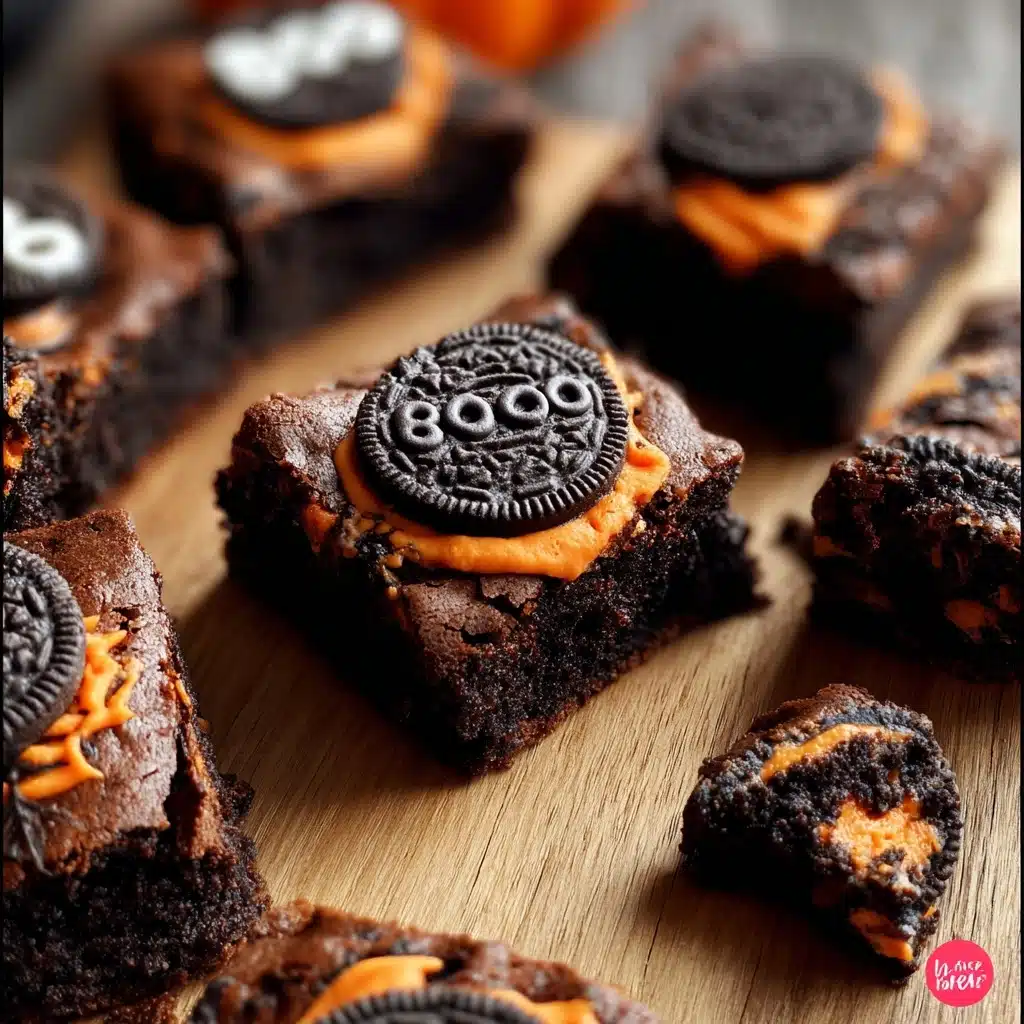 Halloween Oreo Cookie Boo Brownies Recipe