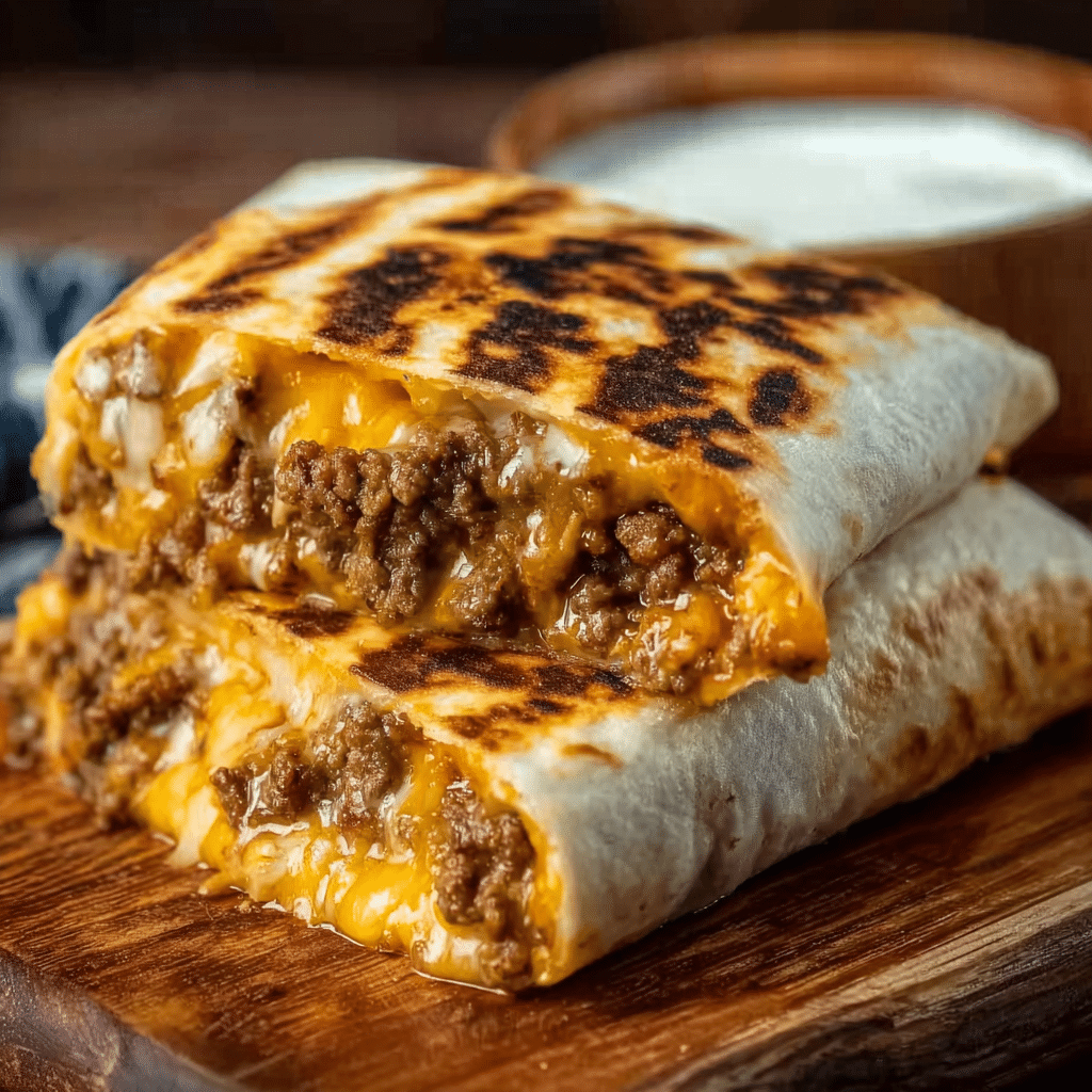 Grilled Cheese Burrito Recipe - Recipe Image