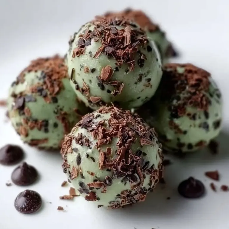 Mint Chocolate Chip Protein Balls Recipe
