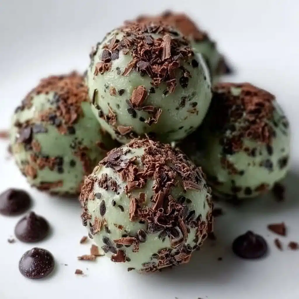 Mint Chocolate Chip Protein Balls Recipe - Recipe Image