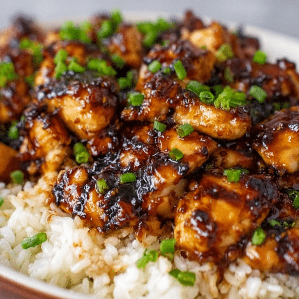 Honey BBQ Chicken Rice Recipe