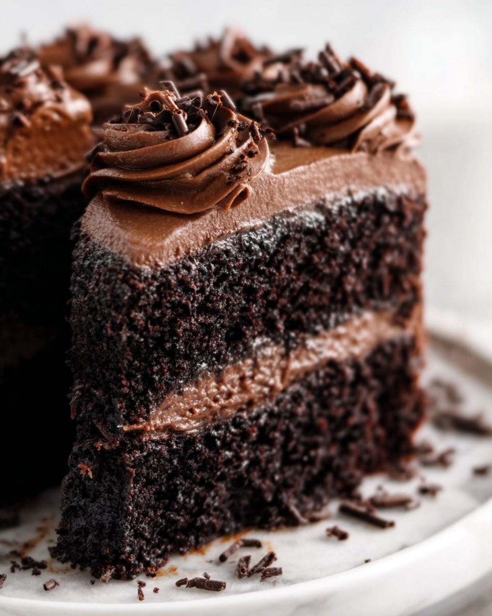 Three clear glass dessert cups are filled with layered trifle. At the bottom is a layer of smooth white cream, followed by a crumbly brown cake layer. Above that is a glossy deep red berry sauce with whole berries. Next is a thick swirl of white whipped cream topped with more dark berries and thin shavings of dark chocolate. Each cup is garnished with a single red cherry on top and a thin red piece of decoration. The cups sit on a white marbled surface with two silver spoons nearby. photo taken with an iphone --ar 4:5 --v 7