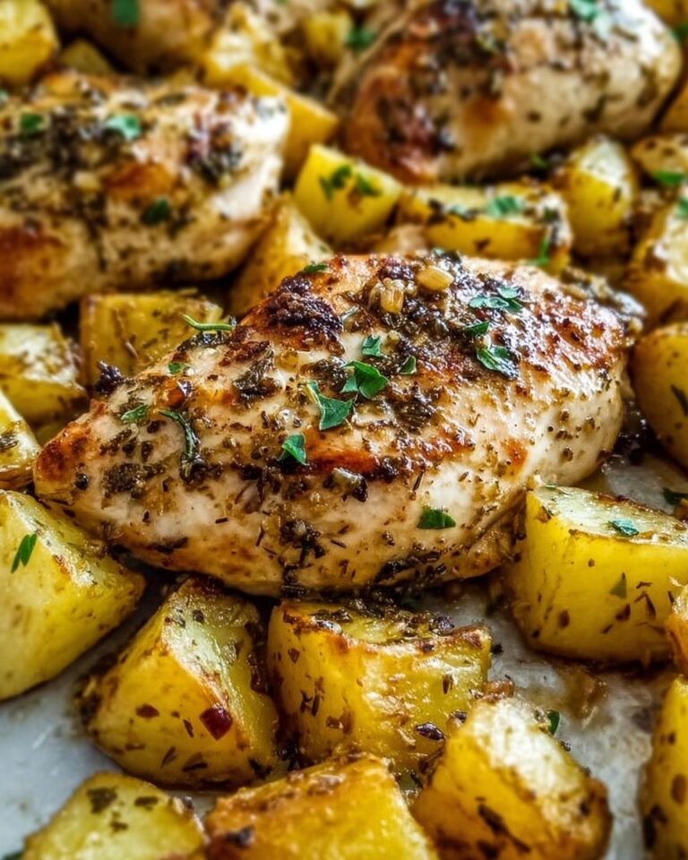 Crockpot Garlic Parmesan Chicken and Potatoes Recipe