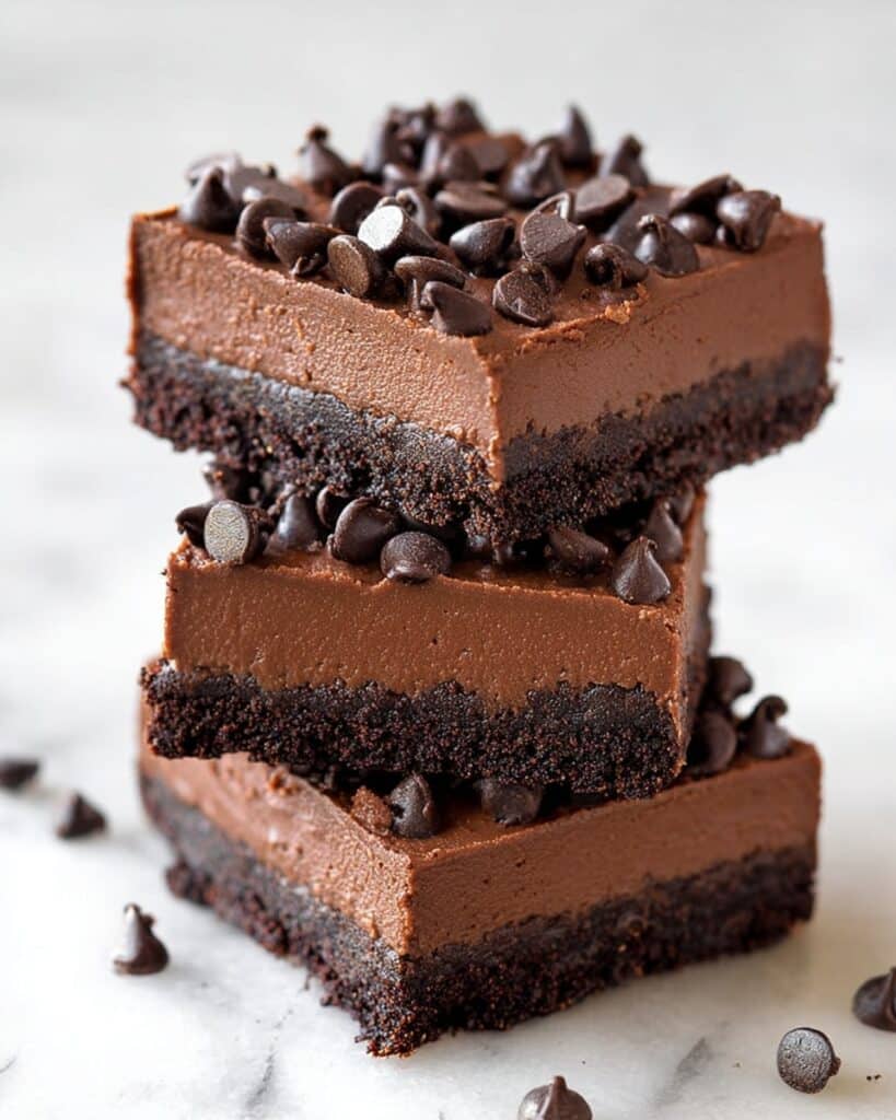 Death-By-Chocolate No Bake Cheesecake Bars Recipe