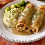 Easy Turkey & Stuffing Roll Ups with Creamy Gravy Recipe