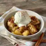 2 Ingredient Cinnamon Roll Apple Cobbler Recipe