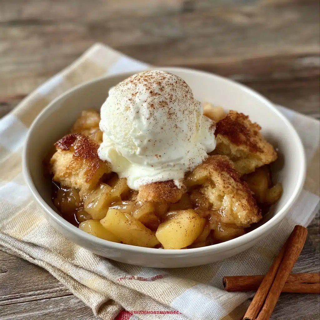 2 Ingredient Cinnamon Roll Apple Cobbler Recipe - Recipe Image