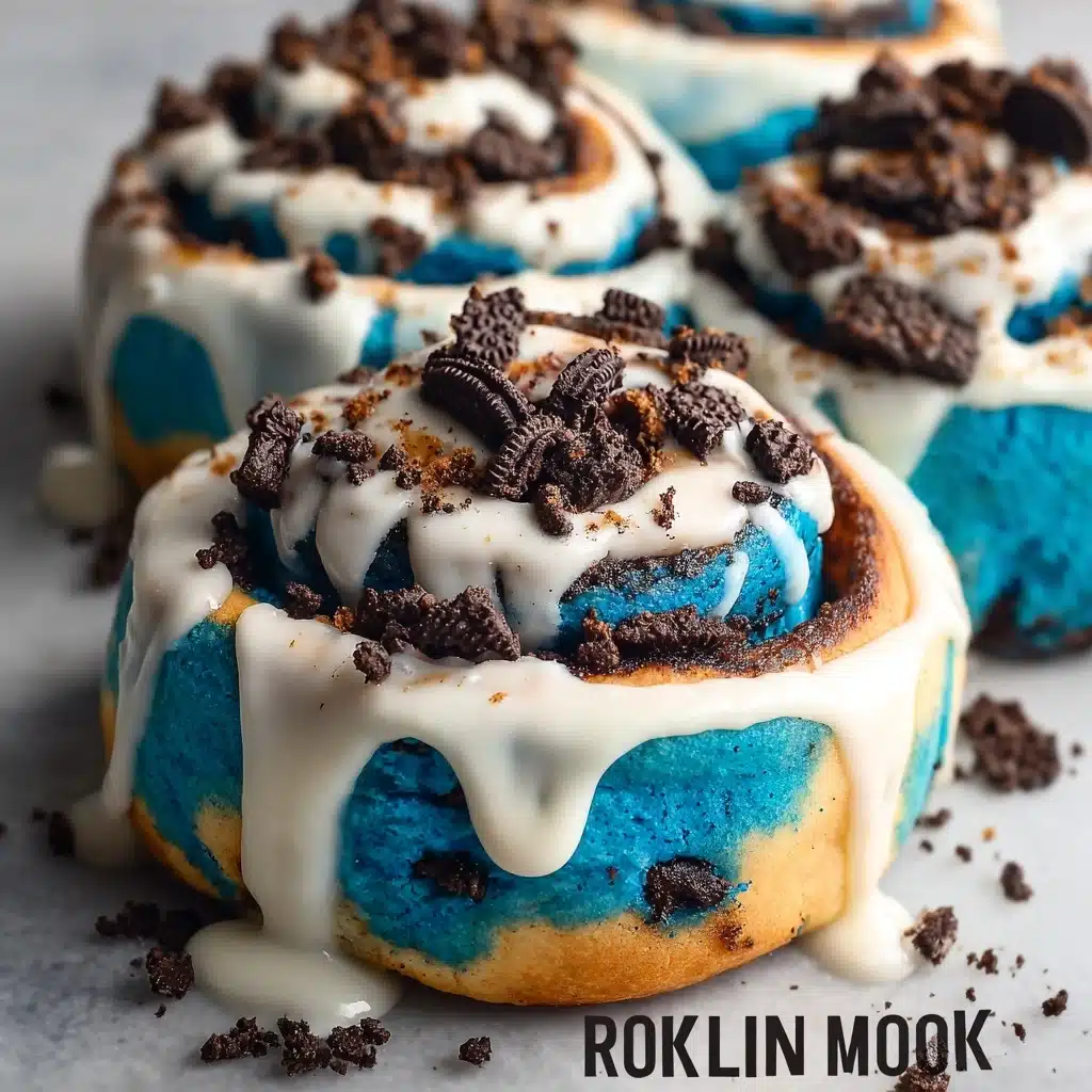 Cookie Monster Cinnamon Rolls Recipe