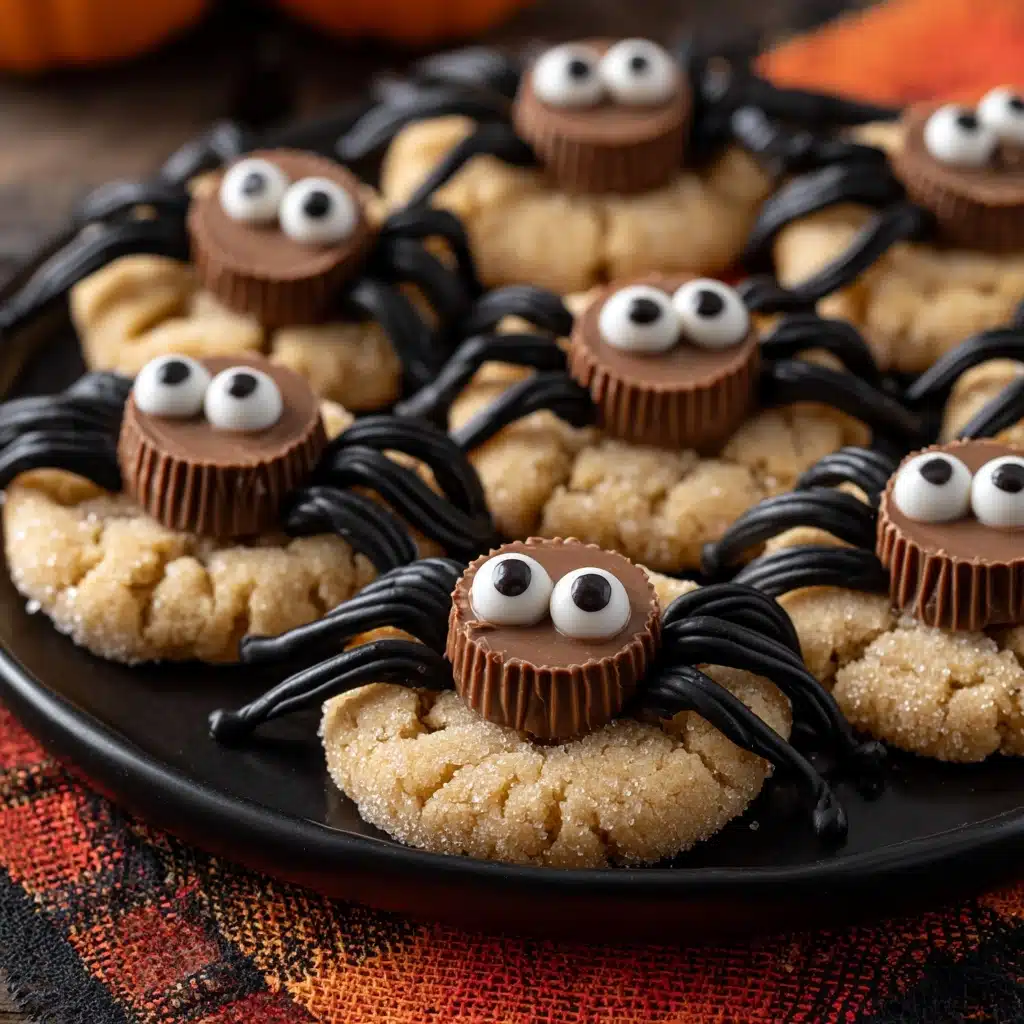 Peanut Butter Spider Cookies Recipe - Recipe Image
