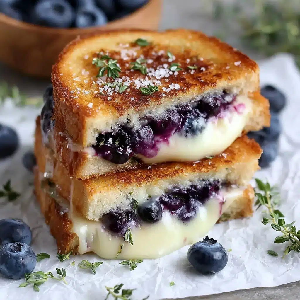 Crispy Blueberry Grilled Cheese Recipe - Recipe Image