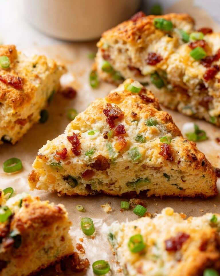Savory Bacon, Cheddar, & Scallion Scones Recipe