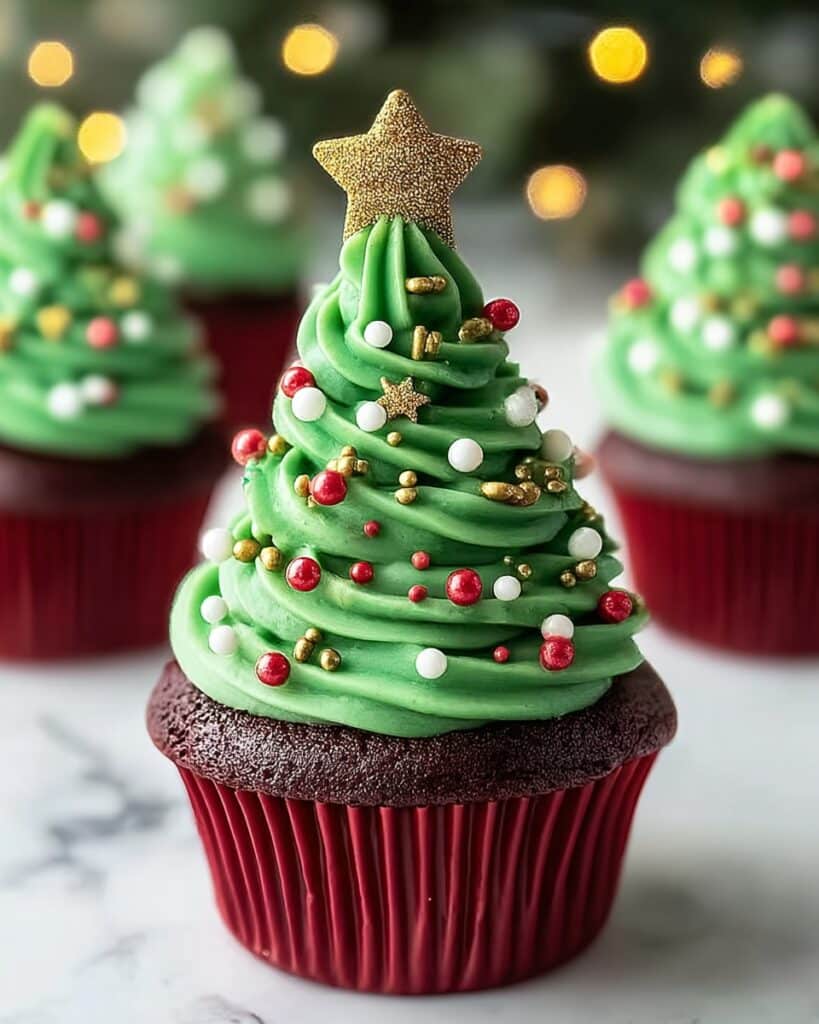 Christmas Tree Cupcakes Recipe