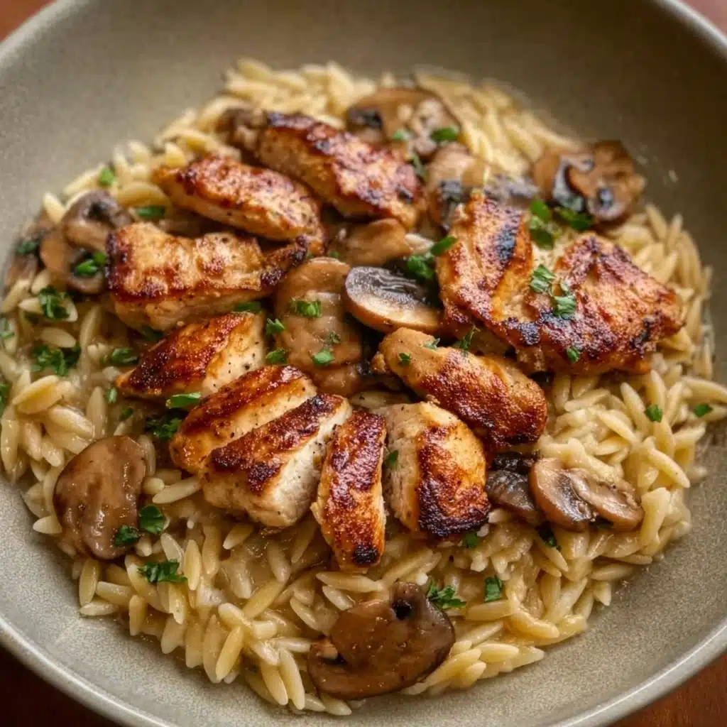 Marsala Chicken Orzo Recipe - Recipe Image