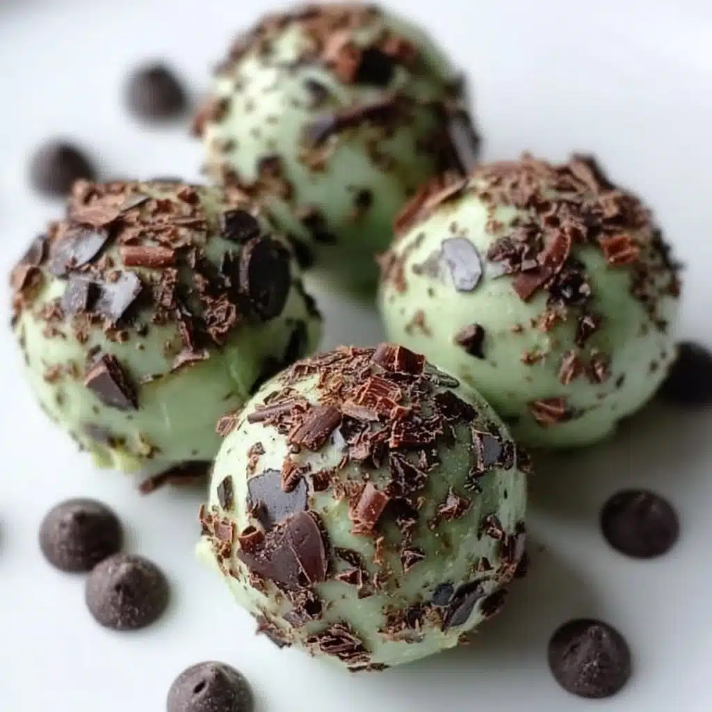 Mint Chocolate Chip Protein Balls Recipe - Recipe Image