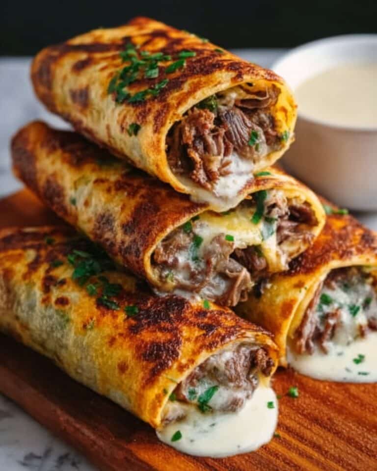 French Dip Tortilla Roll Ups Recipe