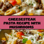 Philly Cheesesteak Pasta Recipe