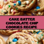 Cake Batter Chocolate Chip Cookies Recipe