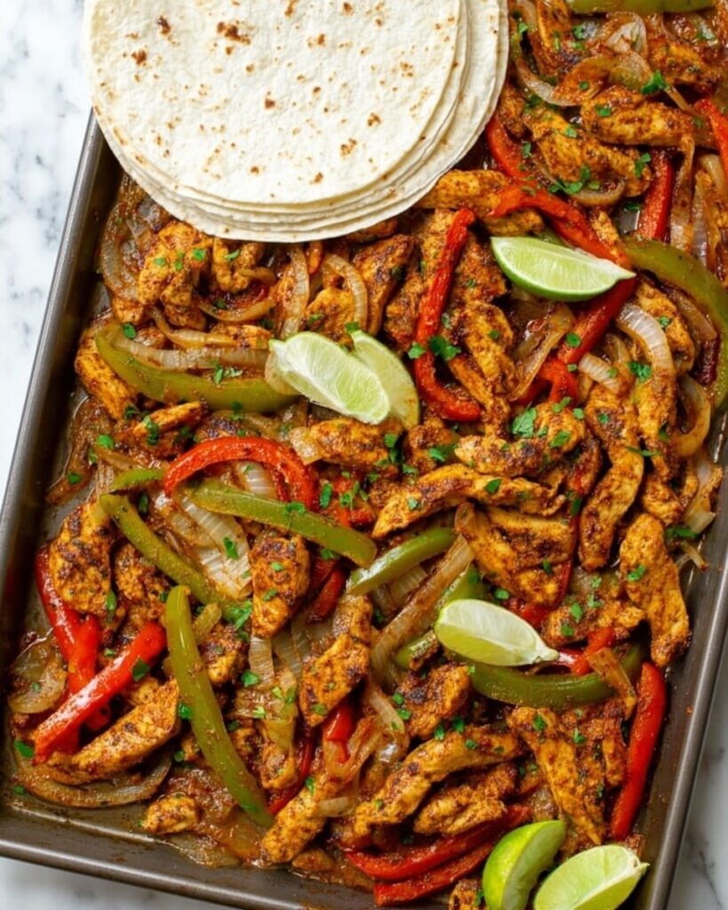 Sheet Pan Chicken Fajitas Recipe
