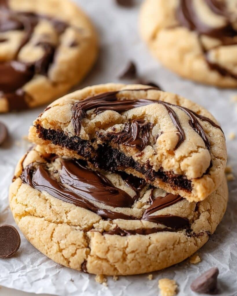 Peanut Butter Brownie Swirl Cookies Recipe
