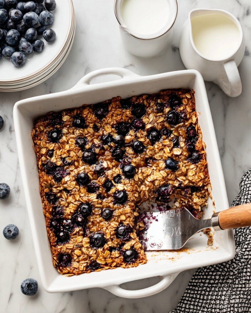 Zucchini Blueberry Baked Oatmeal Recipe