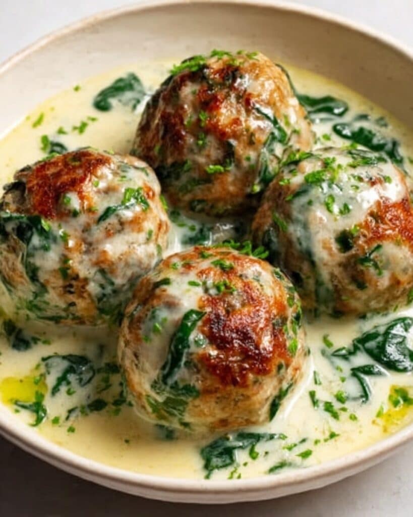 Baked Chicken Ricotta Meatballs Recipe
