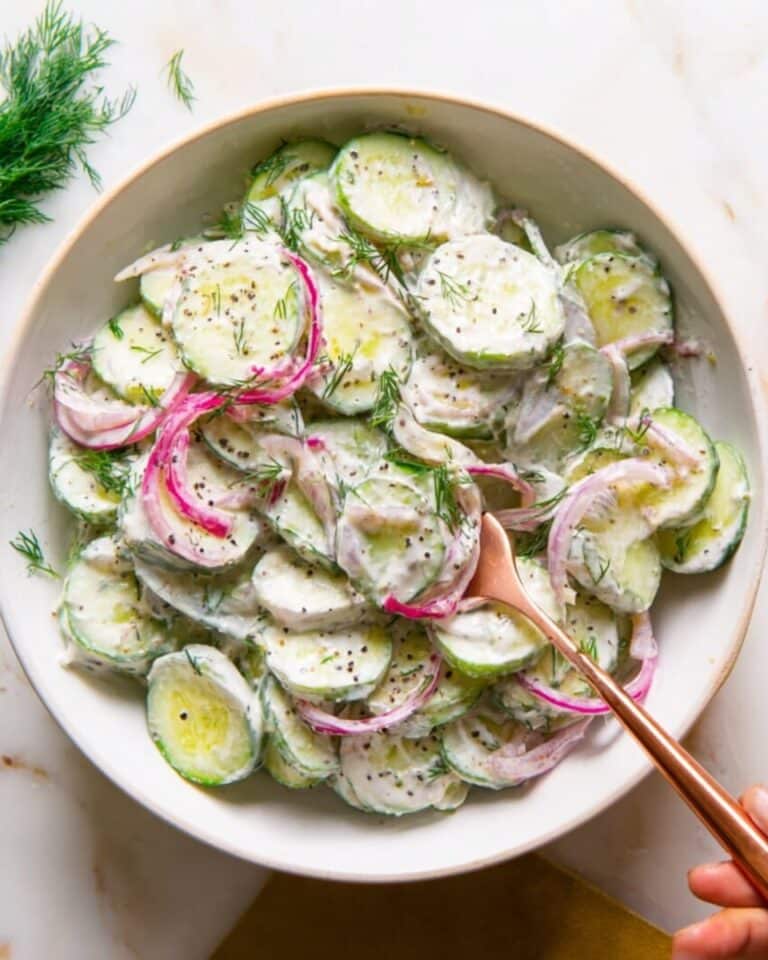 Greek Yogurt Cucumber Salad Recipe