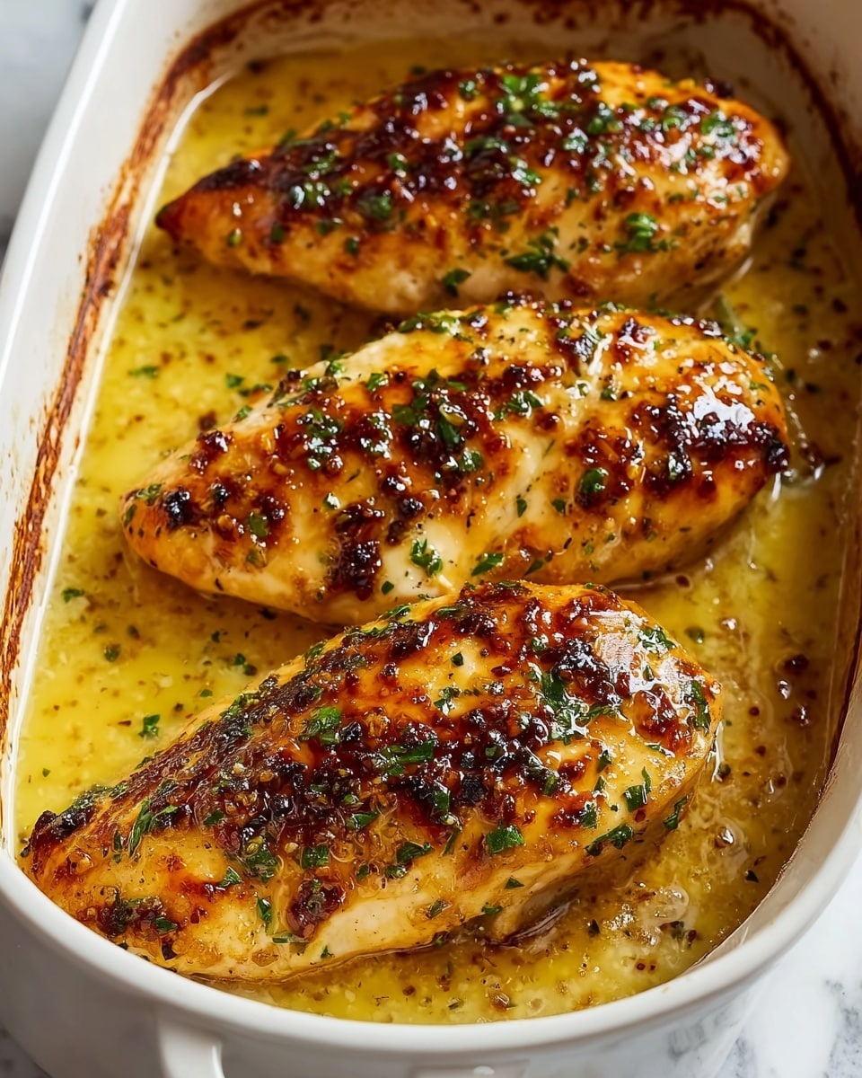 Four large chicken breasts are placed side by side in a white oval baking dish. Each chicken breast is fully covered with a thick, glossy reddish-brown barbecue sauce that looks sticky and caramelized, with some dark charred spots around the edges. The sauce pools slightly around the base of the chicken, and the edges of the dish show baked-on sauce residue, giving a rustic, well-cooked look. The dish sits on a white marbled surface. photo taken with an iphone --ar 4:5 --v 7