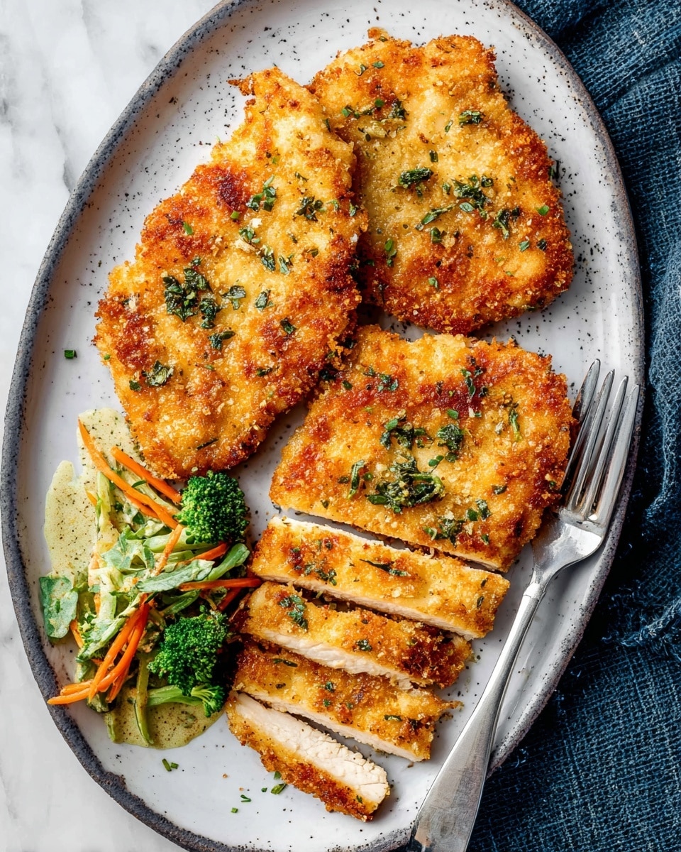 The image shows two white plates each holding a stuffed bread pocket. Each pocket has two main layers: a golden to light brown toasted outer bread layer with a slightly crispy texture on top, and a thick creamy filling bursting out of the bread's opening, filled with white cheese mixed with green spinach pieces creating a speckled green and white texture. One plate is closer and features the stuffed pocket in full, while the other plate in the back has a cut half of the pocket showing the filling more clearly. A silver fork rests next to the pocket on the front plate on a blue and white striped cloth. The setup is on a white marbled surface. photo taken with an iphone --ar 4:5 --v 7