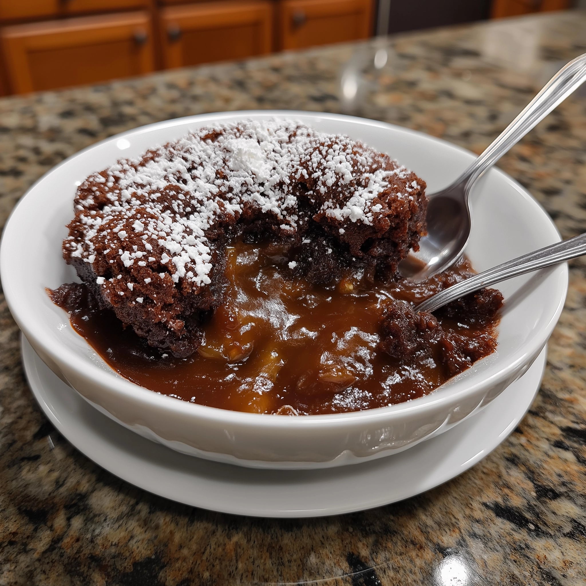 Decadent Chocolate Cream Cheese Bread Pudding Recipe - Recipe Image
