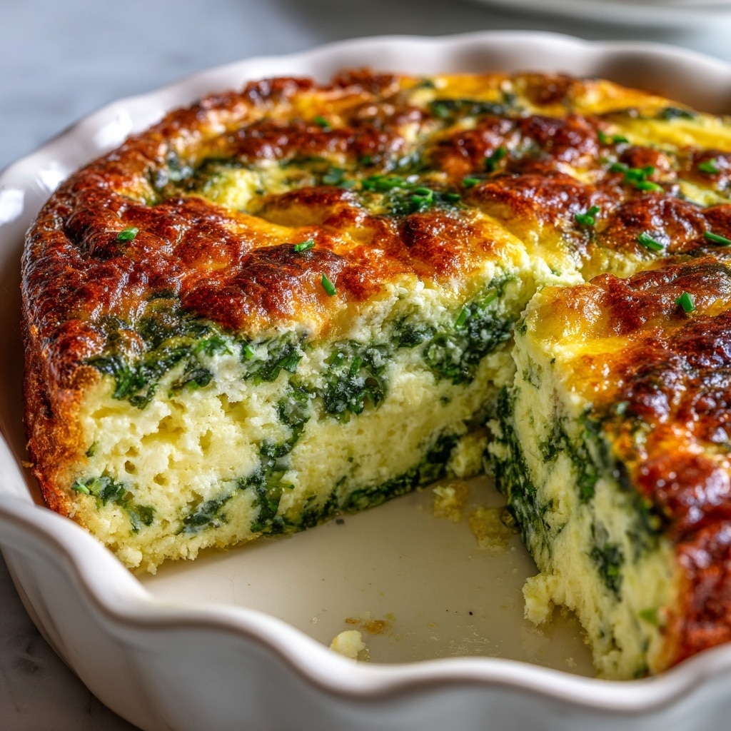 Crustless Spinach Quiche Recipe - Recipe Image