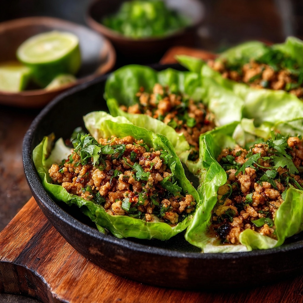 Cashew Chicken Lettuce Wraps Recipe - Recipe Image