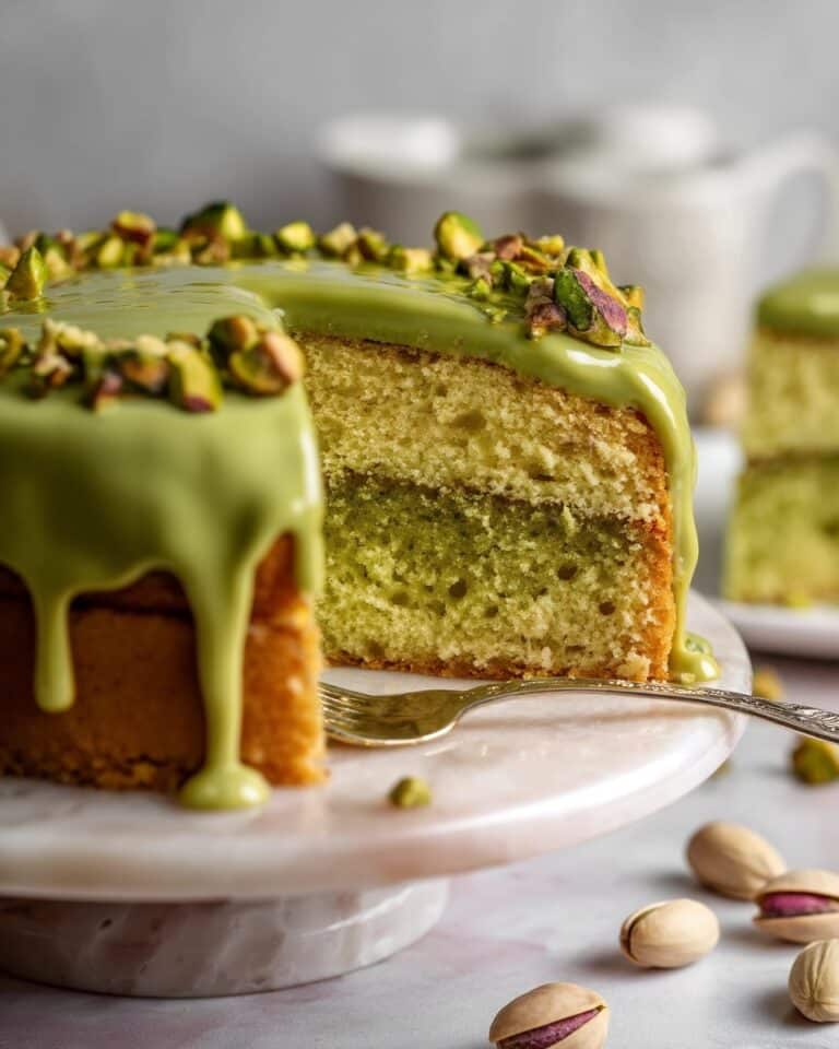 Pistachio Cream Cheese Cake Recipe