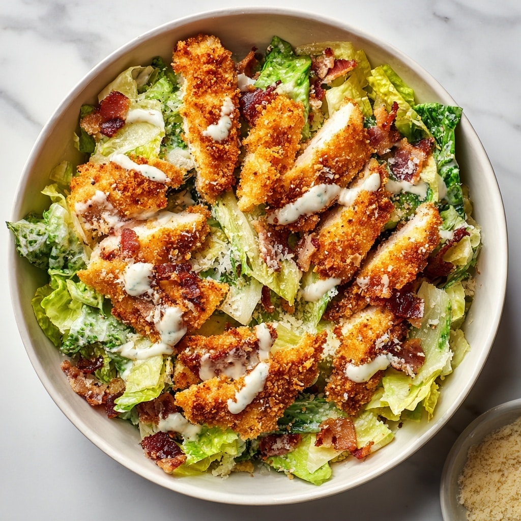 Easy Caesar Salad with Sourdough Croutons Recipe - Recipe Image