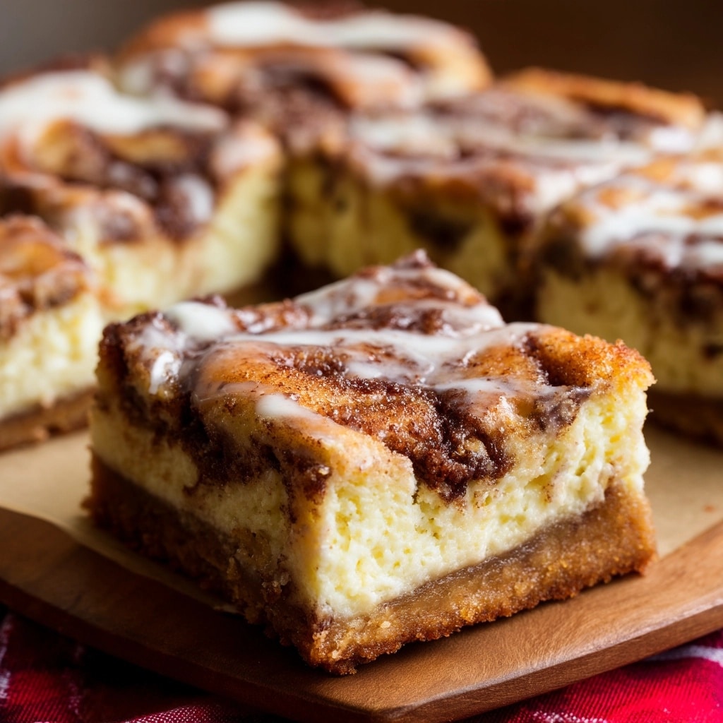 Cinnamon Roll Baked Oatmeal Squares Recipe - Recipe Image